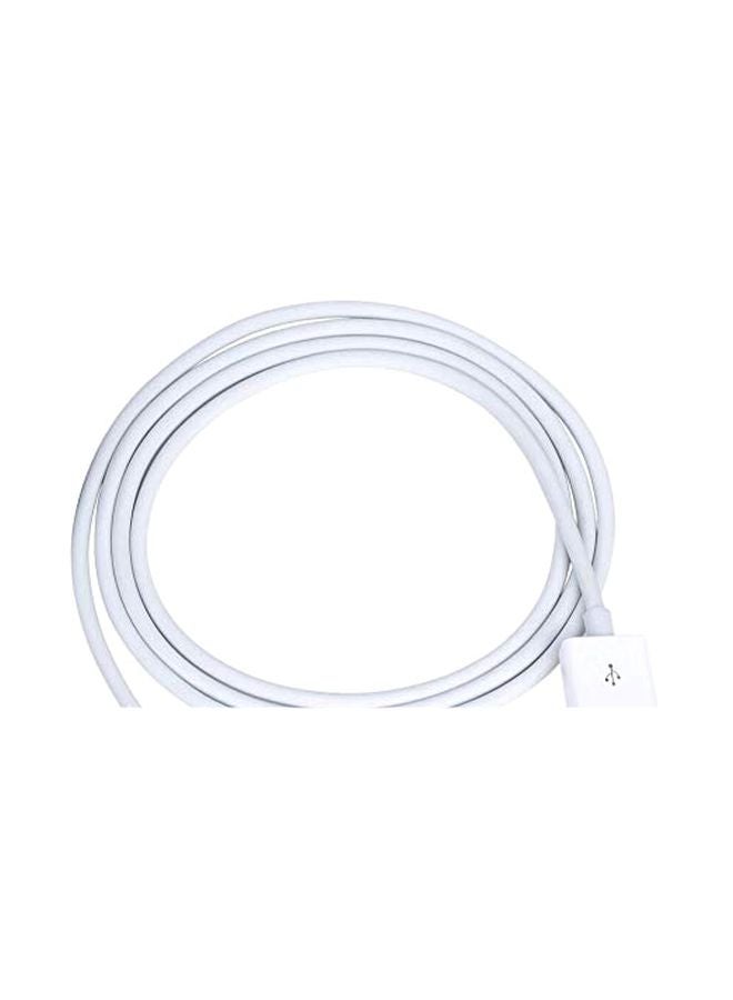 QICENT - 30-Pin Data Sync And Charging USB Cable White/Chrome - Image 1