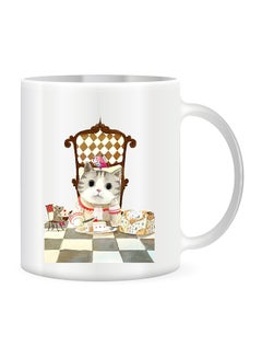 giftex Lovely Cat Design Ceramic Coffe Mug Multicolour 