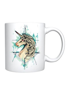 giftex Unicorn Painting Design Ceramic Coffe Mug Multicolour 