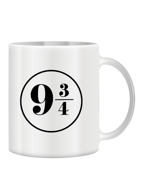 Ceramic Coffee Mug With Harry Potter 9 3/4 Design White 10cm