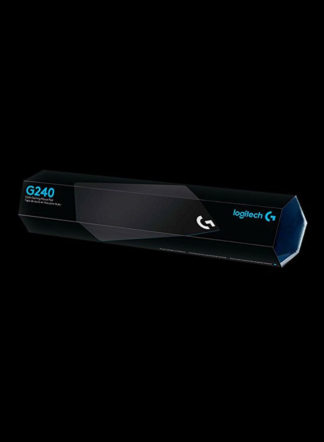 لوجيتيك - لوحة ماوس ألعاب من القماش Logitech G 240، مقاس 340 × 280 مم، سمك 1 مم، احتكاك سطحي معتدل، نسيج متناسق، قاعدة مطاطية مستقرة ومريحة - Image 1