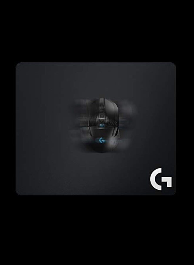 Logitech - G640 Large Cloth Gaming Mouse Pad, Large Size, 400 X 460 Mm, For More Space And Mouse Movement. Rubber Base Stays In Place For Intense Gaming. Surface Texture Is Optimized For Logitech G Mice And Peak Gaming Performance | 943-000799 Black - Image 1