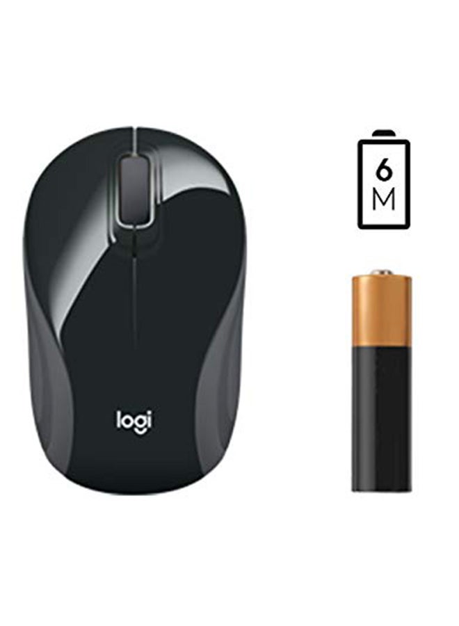 Logitech - M187 Ultra Portable Wireless Mouse, 2.4 GHz With USB Receiver, 1000 DPI Optical Tracking, 3-Buttons, PC / Mac / Laptop Black - Image 1