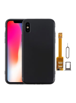 2-In-1 Dual SIM Card Adapter + TPU Case With SIM Card Tray And SIM Card Pin Multicolour - v1566467396/N29223790A_1