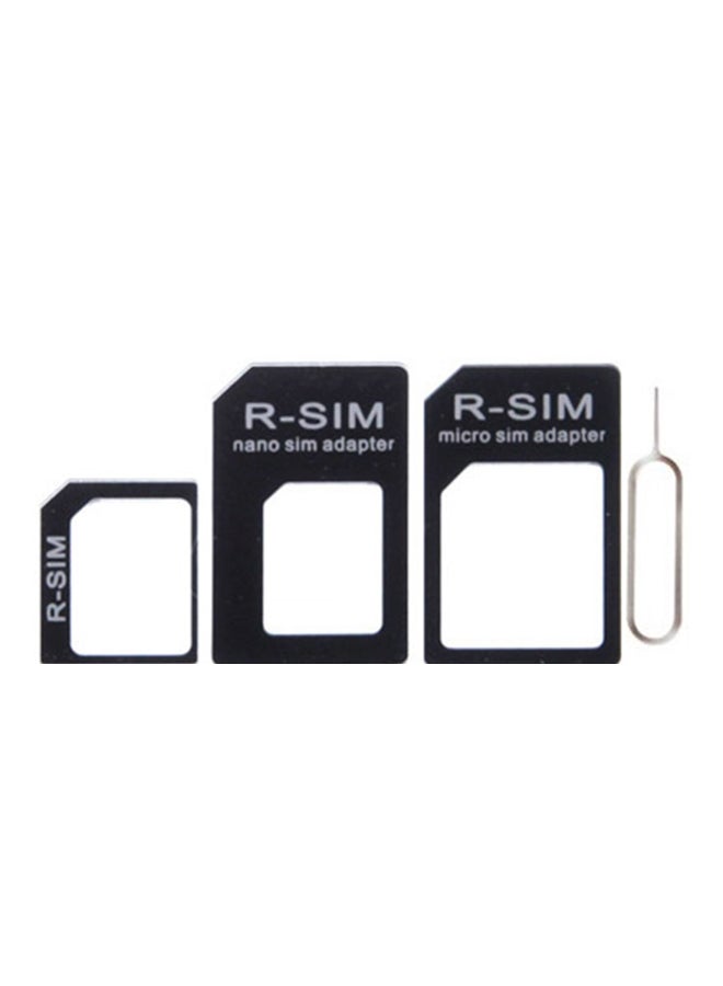 Generic - 3-Piece SIM Card Holder With Eject Pin Key Tool Black - Image 1