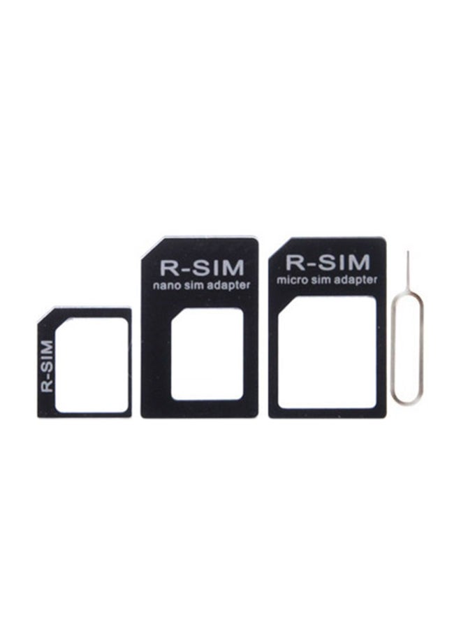 Generic - 3-Piece SIM Card Holder With Eject Pin Key Tool Black - Image 1
