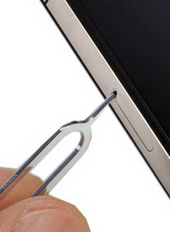 Generic SIM Card Tray Holder Eject Pin Key Tool Silver  - Image 3