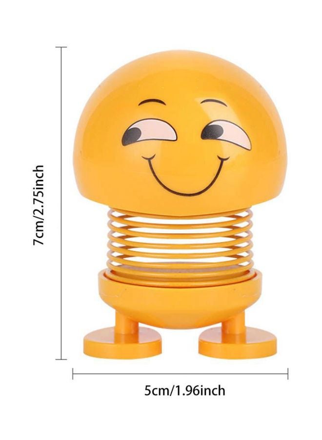 Generic 6-Piece Smiley Emoji Bobblehead For Car Decoration Set  - Image 2