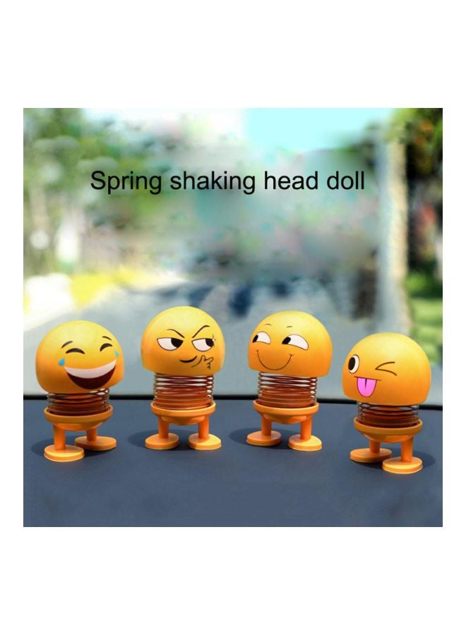 Generic 6-Piece Smiley Emoji Bobblehead For Car Decoration Set  - Image 4