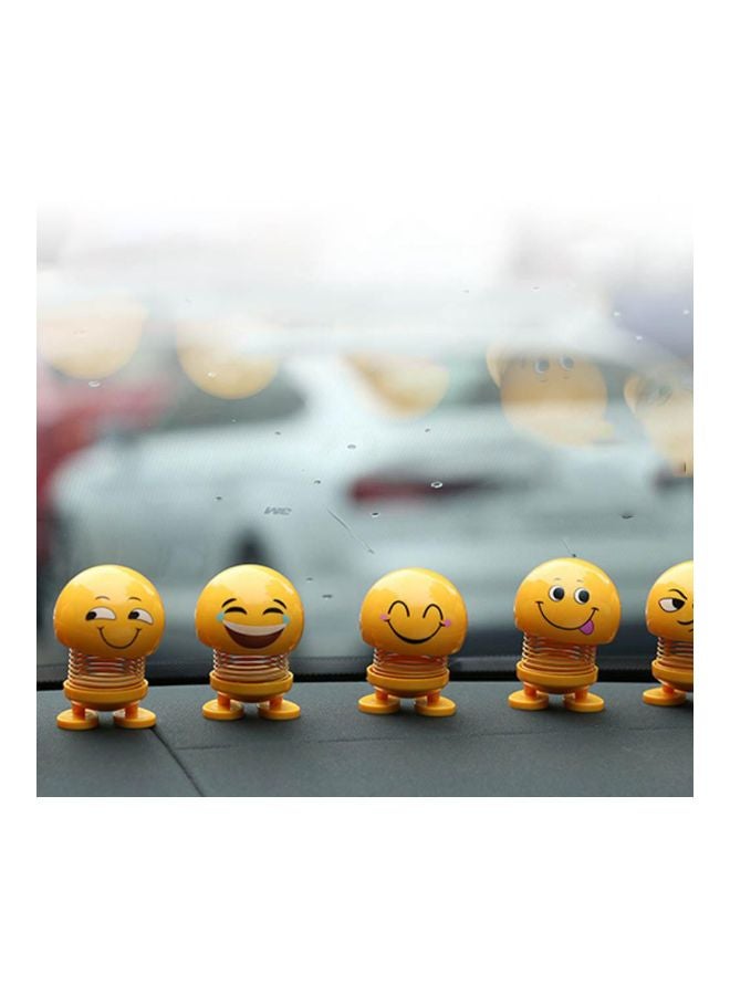 Generic 6-Piece Smiley Emoji Bobblehead For Car Decoration Set  - Image 5