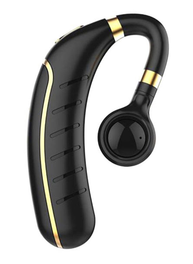 Bluetooth Wireless Single In-Ear Earphone With Microphone Black/Gold