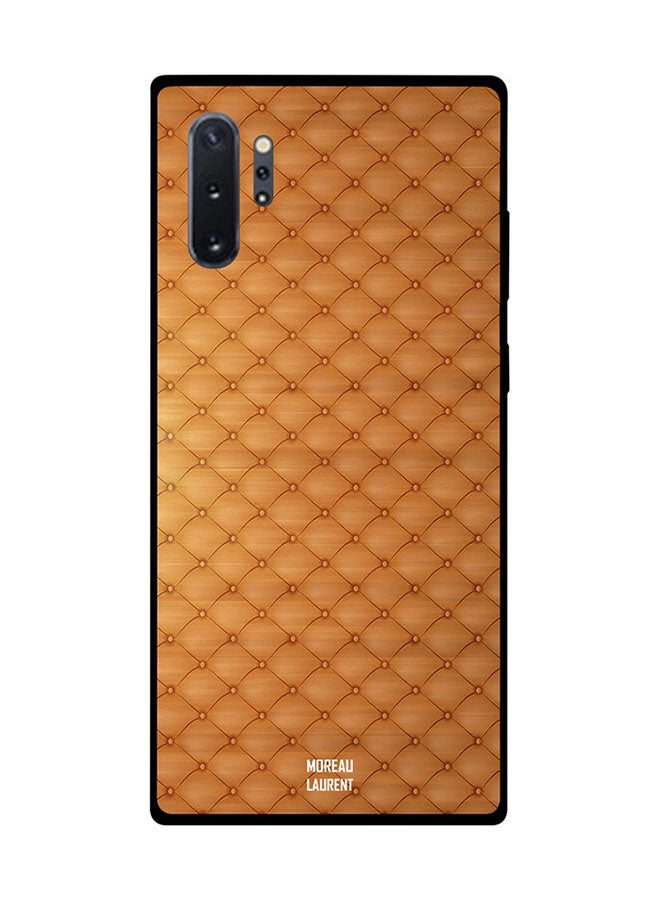 Moreau Laurent Protective Case Cover For Samsung Note 10 Pro Orange Stitch Cloth Pattern