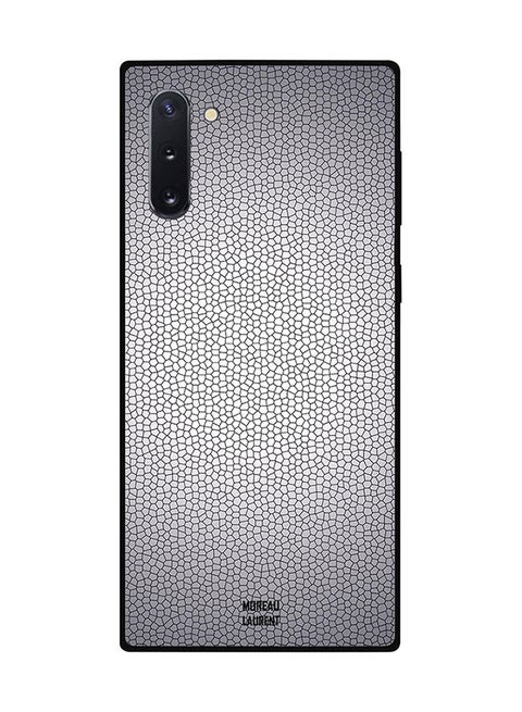 Protective Case Cover For Samsung Note 10 Cracks Grey Pattern