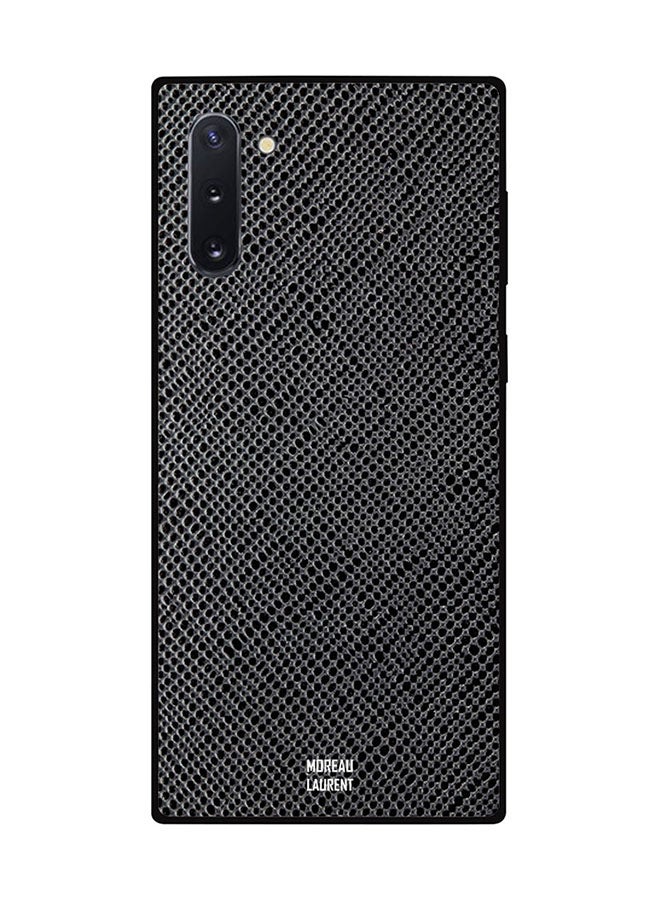 Moreau Laurent Protective Case Cover For Samsung Note 10 Grey & Black Dotted Pattern 