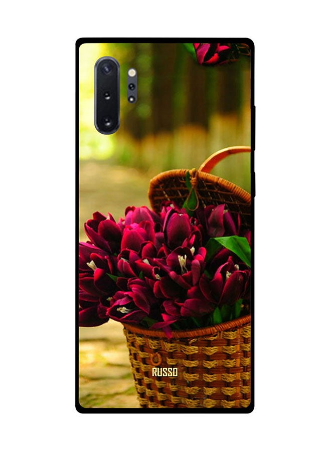 RUSSO Protective Case Cover For Samsung Note 10 Pro Flowers Basket