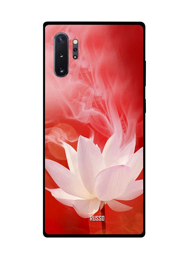 RUSSO Protective Case Cover For Samsung Note 10 Pro White Lotus 