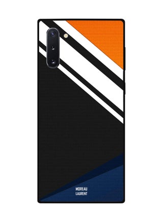 Protective Case Cover For Samsung Note 10 White Strips Over Black Pattern - v1566475433/N29019082A_1