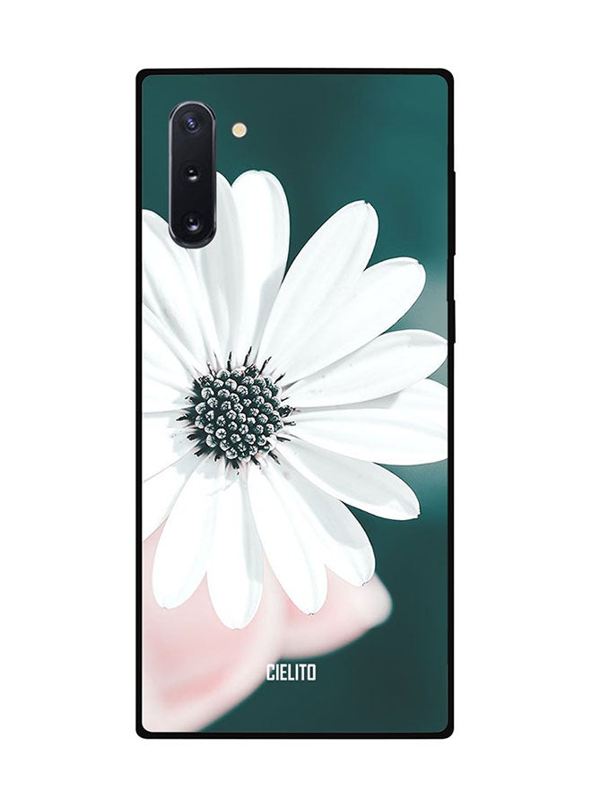 CIELITO Protective Case Cover For Samsung Note 10 White Flower