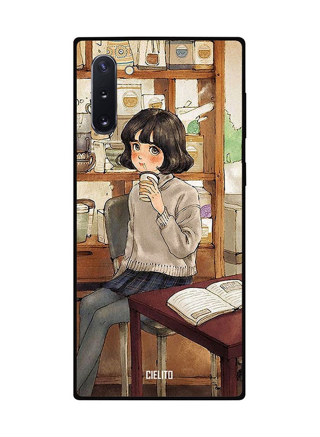 CIELITO Protective Case Cover For Samsung Note 10 Cute Girl Painting
