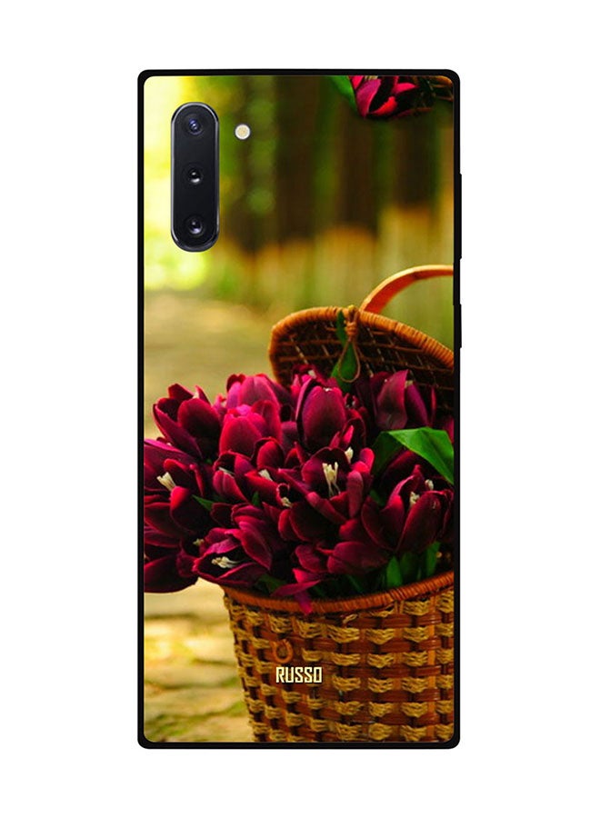 RUSSO Protective Case Cover For Samsung Note 10 Flowers Basket