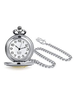 BLING JEWELRY men Gold And Rhodium Plated Analog Pocket Watch WFW-XL65  - Image 2