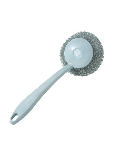 Long-Handled Cleaning Brush Blue/Grey 18x9centimeter