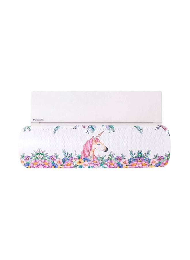 Adjustable Air Conditioner Wind Deflector White/Pink/Orange 90x27cm - Image 1