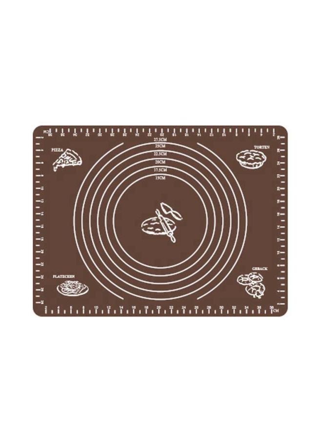 SOWUGI Silicone Baking Mat Brown/White 40x30centimeter