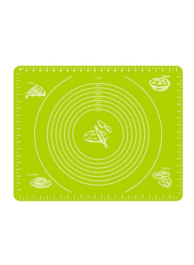 Generic - Silicone Baking Mat Green/White 50x40cm - Image 1