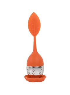 Temperature Resistant Tea Filter Orange 15.4x5centimeter