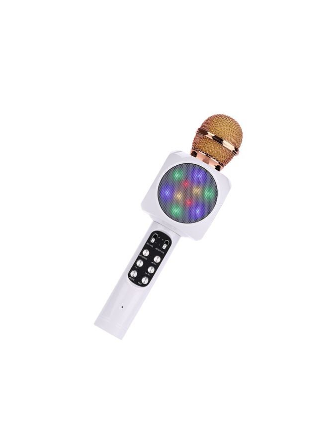 Bluetooth Karaoke Microphone WS1816 White/Black/Gold - Image 2