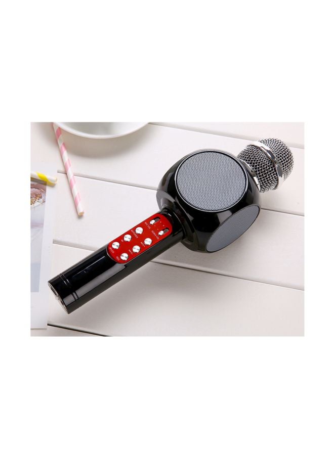 Bluetooth Karaoke Microphone WS1816 Black/Silver/Red - Image 3