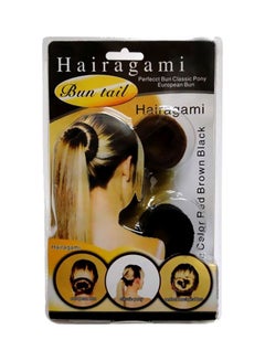 Hairagami 2-Piece Bun Tail Maker Black 