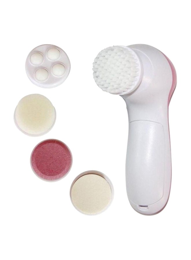 Generic 5-In-1Multi-Function Facial Massager Kit Pink/White