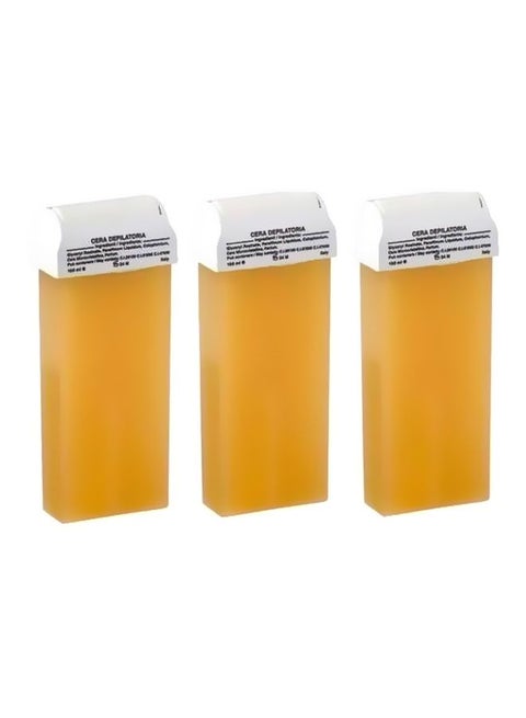 خرطوشة شمع عسل - 3 قطع أصفر 100ملليلتر