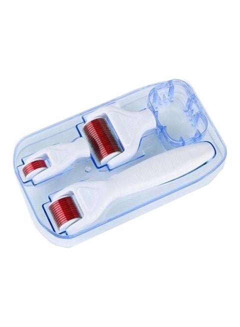 4-In-1 Face Massager And Roller White/Red