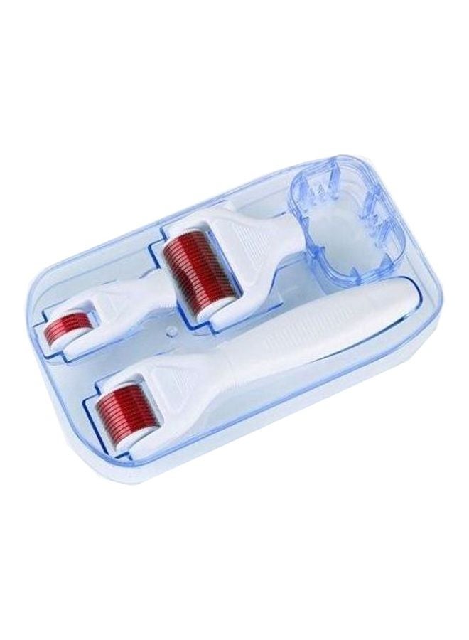 Generic - 4-In-1 Face Massager And Roller White/Red - Image 1