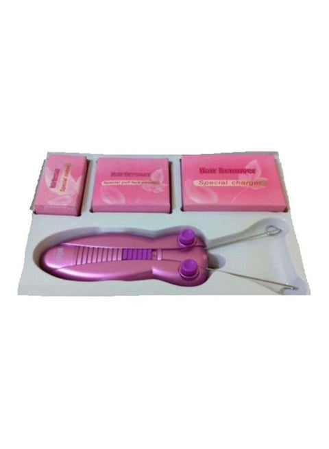 Butterfly Shaped Electric Hair Remover Pink/Purple