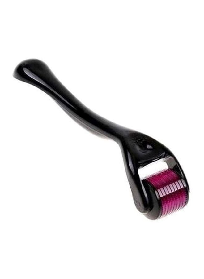 اسطوانة تدليك للبشرة بإبرة مايكرو أسود/وردي