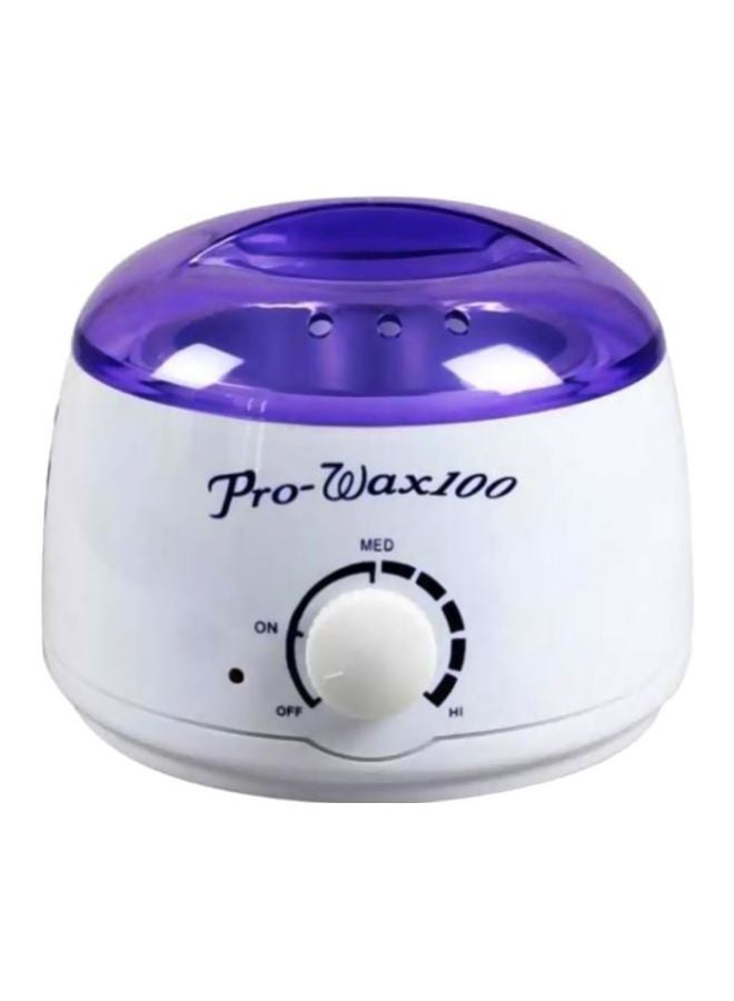 جهاز تسخين الشمع برو واكس مع شمع لإزالة الشعر أبيض/أرجواني 500جرام - Image 1