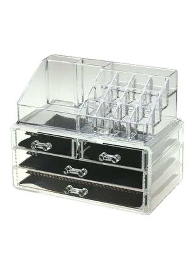 Generic 4-Drawer Makeup Organizer Clear - Image 1