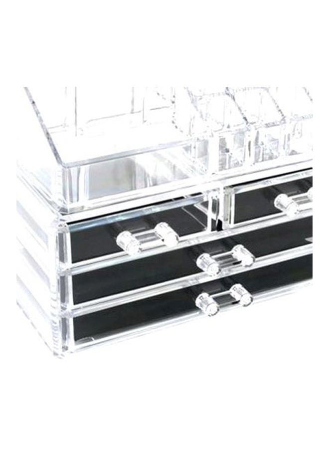 4-Drawer Cosmetic Organizer Clear - Image 2