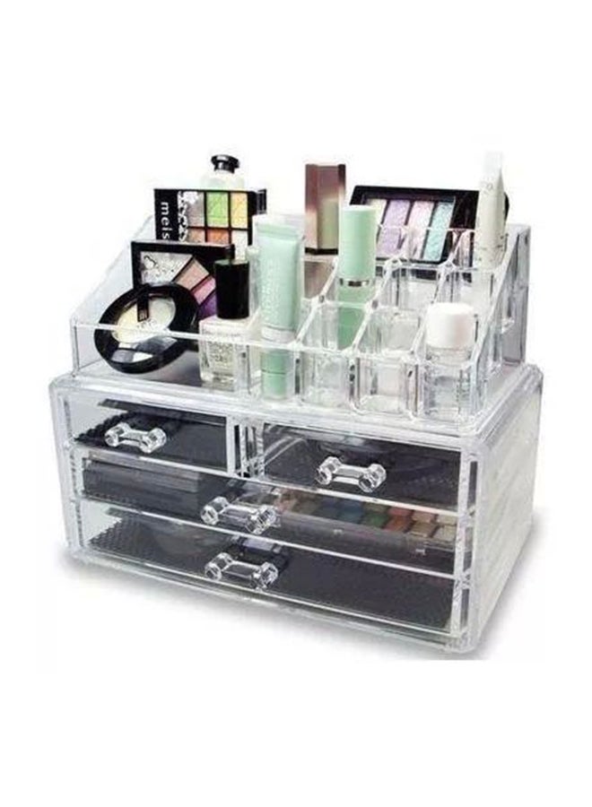 Makeup Organizer Box Clear - Image 2