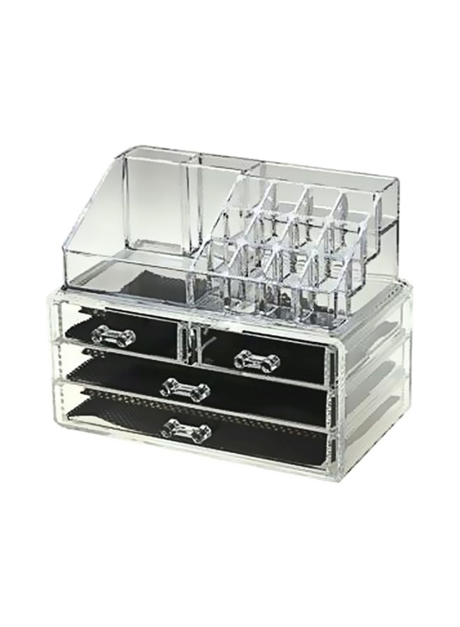 Cosmetic And Makeup Organiser Clear/Black
