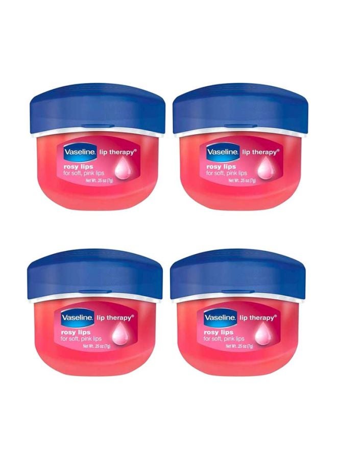 Vaseline 4-Piece Lip Therapy Balm Pink 7x4grams - Image 1