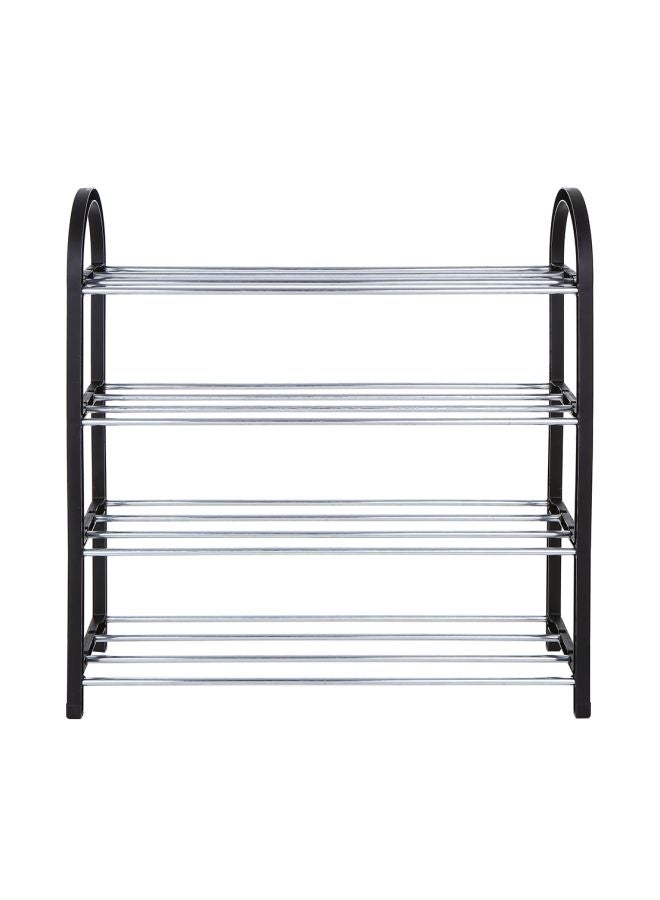 Generic 4-Tier Shoe Rack Organizer Black/Silver - Image 3