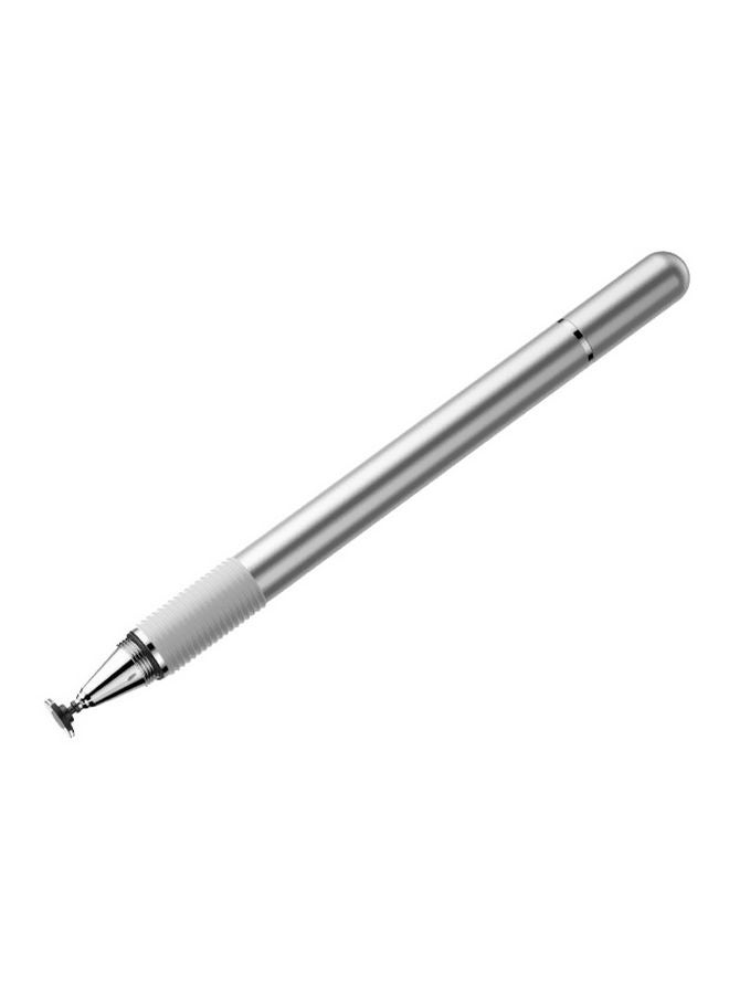 Baseus - Golden Cudgel Capacitive Stylus Comfortable with Smartphones, Tablets, Navigation, Touch Screen Computer Silver - Image 1