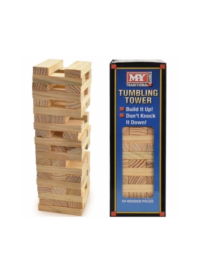 54-Piece Wooden Tower Blocks Sets 54  - Image 2