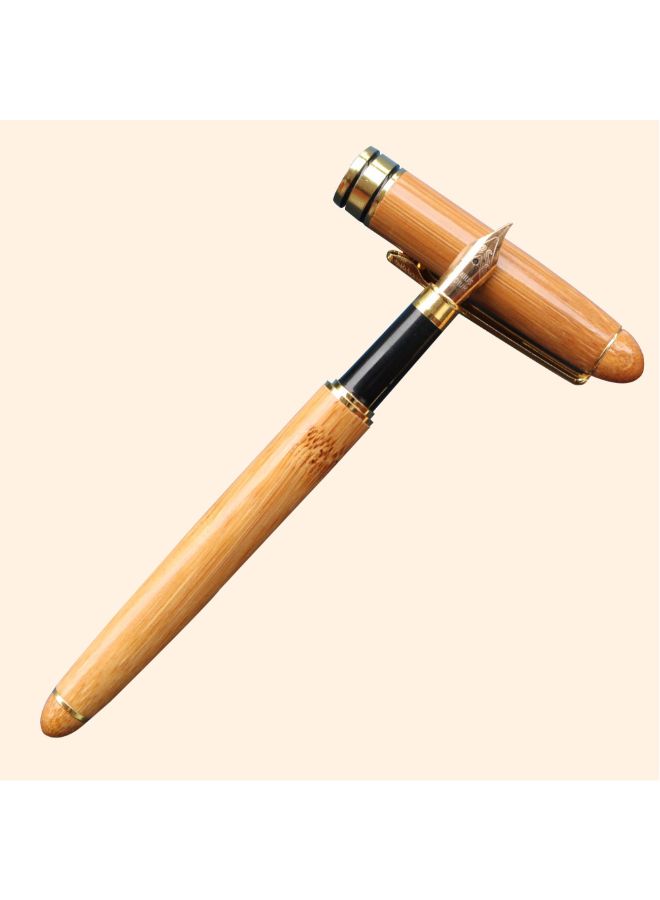 Generic Wooden Fountain Pen Khaki - Image 2