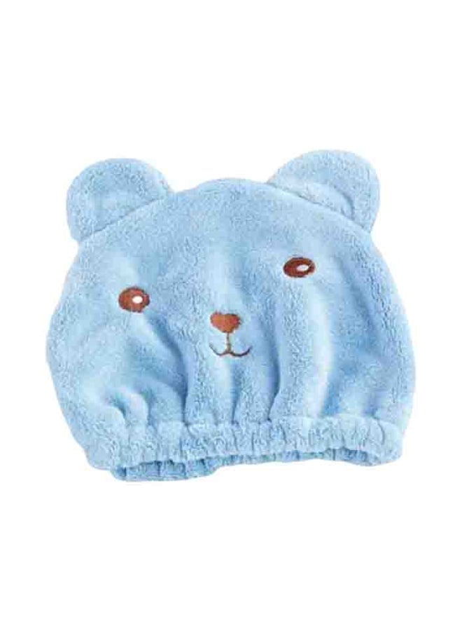 Quick Drying Thickened Absorbent Bath Cap Blue